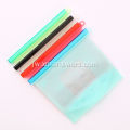 Reusable Silicone Storage Zipper Bag kanggo Woh-wohan Sayuran